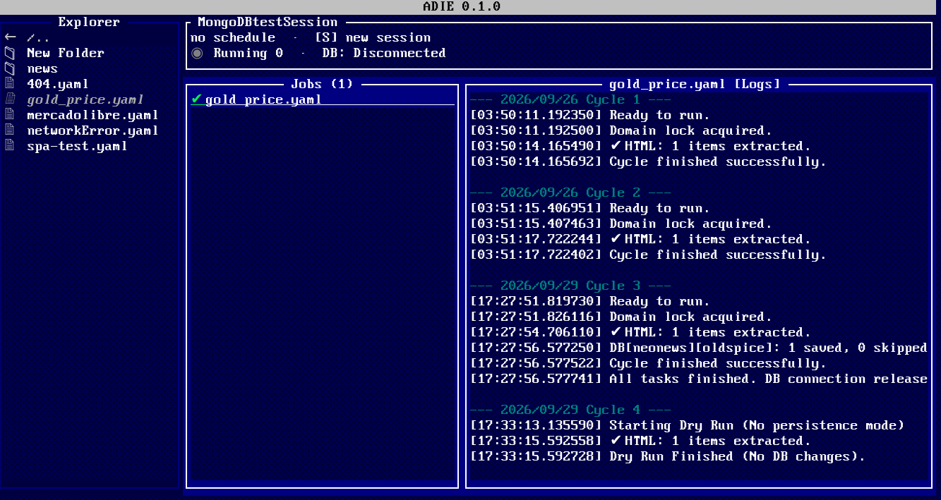 ADIE Screenshot